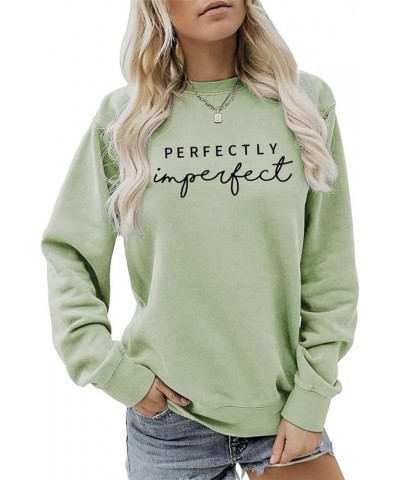 PERFECTLY imperfect Women's Fun Letter Sweatshirt Women's Fall/Winter Crew Neck Top 7 $10.50 Hoodies & Sweatshirts