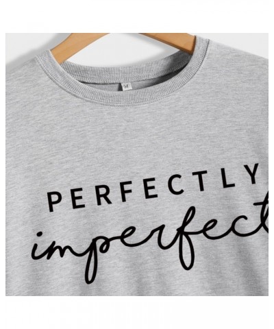 PERFECTLY imperfect Women's Fun Letter Sweatshirt Women's Fall/Winter Crew Neck Top 7 $10.50 Hoodies & Sweatshirts