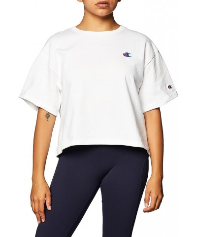 Women's T-shirt, Heritage Heavyweight Cropped T-shirt, Crop Top for Women White C Logo $8.96 Activewear