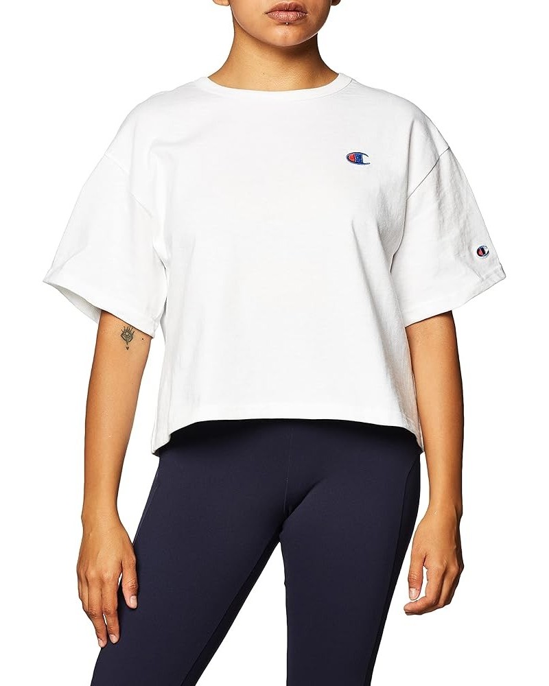 Women's T-shirt, Heritage Heavyweight Cropped T-shirt, Crop Top for Women White C Logo $8.96 Activewear