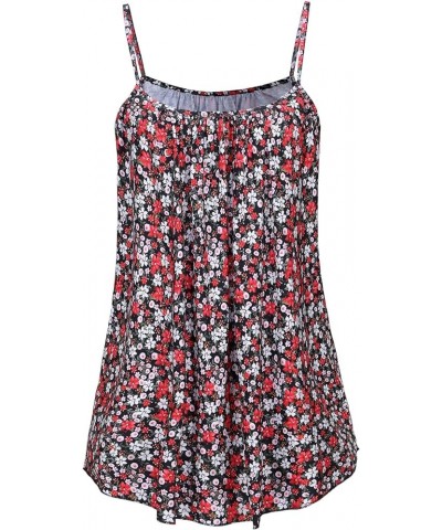 Plus Size Tank Tops for Women Camisoles Cami Dress Loose Fit Sleeveless Flowy Spaghetti Strap Summer A11 - Floral 2 $10.59 Tanks