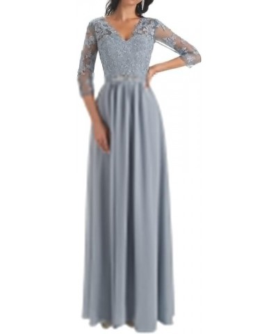 Mother of The Bride Dresses Lace Wedding Guest Dresses for Women Chiffon Mother of The Groom Dresses V Neck Taupe $37.50 Dresses