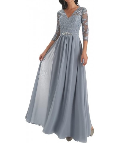 Mother of The Bride Dresses Lace Wedding Guest Dresses for Women Chiffon Mother of The Groom Dresses V Neck Taupe $37.50 Dresses