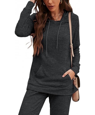 Sweatsuits for Women Set Jogger Set Hoodie Two Piece Lounge Suit Long Sleeve Athletic Outfits Kangaroo Pockets Grey $23.75 Ac...