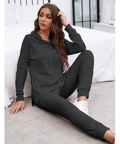 Sweatsuits for Women Set Jogger Set Hoodie Two Piece Lounge Suit Long Sleeve Athletic Outfits Kangaroo Pockets Grey $23.75 Ac...