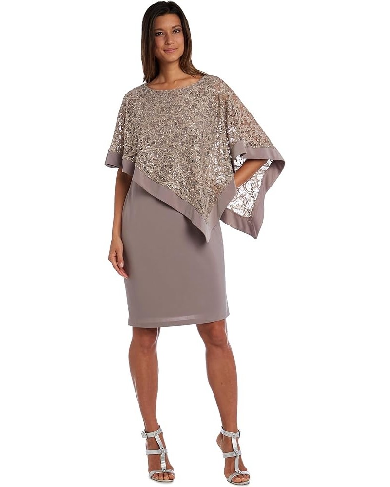 Women's Elegant Cocktail Dress Champagne $57.62 Dresses