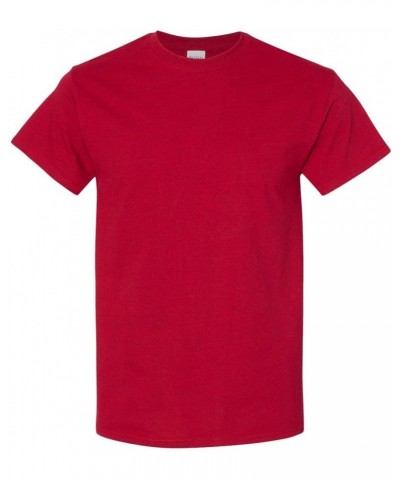 Men's Heavy Taped Neck Comfort Jersey T-Shirt Antique Cherry Red $6.29 Others