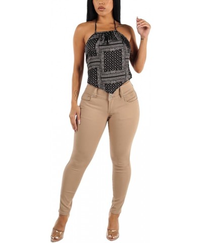 High Waisted Butt Lifting Jeans for Women - Colombian Skinny Jeans Levanta Cola 12109j_p3480kkhaki Khaki $25.30 Jeans