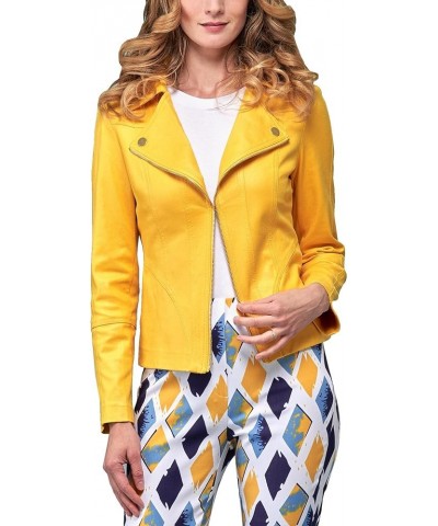 Faux Leather Moto Jacket, BCJ101A09A Sunshine $44.18 Coats