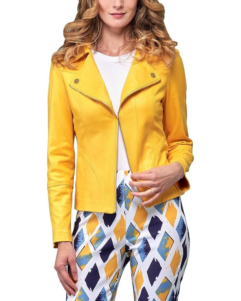 Faux Leather Moto Jacket, BCJ101A09A Sunshine $44.18 Coats