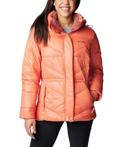 Women's Peak to Park ii Insulated Hooded Jacket Faded Peach Gunmetal $37.80 Jackets