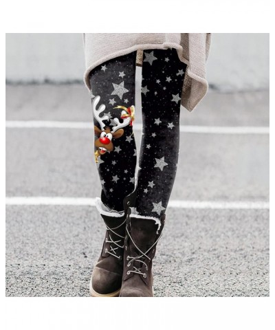 Workout Leggings for Women Women Button Pocket Waist Elastic Color High Pants Funny Graphic Stretchy Pants Cold Brown-2 $9.43...