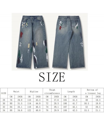 Y2k Denim Cargo Pants Loose Fit Wide Leg Jeans Hip Hop Gothic Streetwear Punk Baggy Cool Jeans Style-2-blue $18.35 Jeans