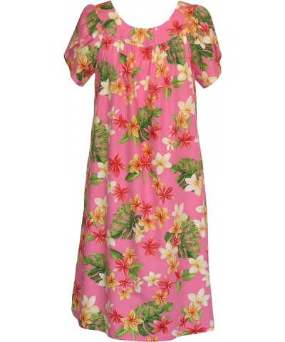 Womens Yellow Plumeria Muumuu Dress Pink $32.41 Dresses