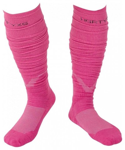 Football Socks,White Soccer Socks,Scrunch Socks Football,Football Gear Athletic Socks For Men Women Football Accessories Pink...