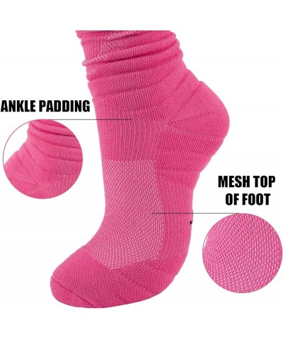 Football Socks,White Soccer Socks,Scrunch Socks Football,Football Gear Athletic Socks For Men Women Football Accessories Pink...