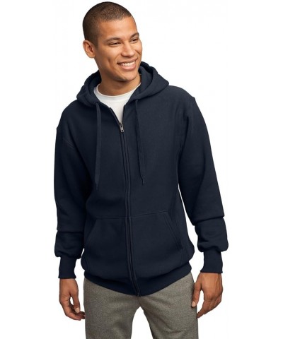 Sport Tek Men's Super Heavyweight Full Zip Hooded True Navy $27.31 Hoodies & Sweatshirts