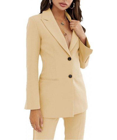 Women's Suits Two Piece Notch Lapel Slim Fit Work Suit Lady Outfit Casual Jacket and Pant Fuchsia $30.08 Suits