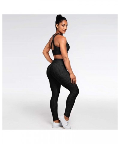 TIK Tok Leggings for Women Butt Lifting Leggings High Waisted Booty Yoga Pants Tummy Control Workout Leggings Tights 1black $...