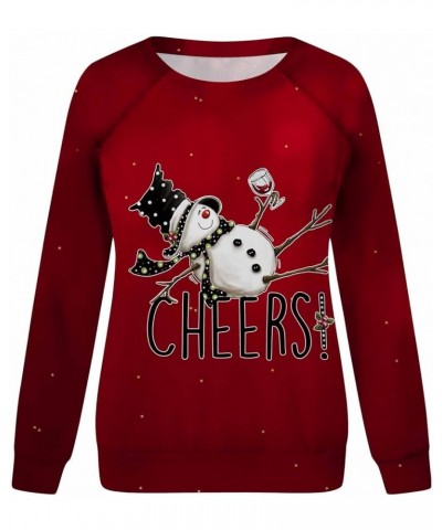 Women Christmas Sweater Fashion Aesthetic Sweat Winter Holiday Party Sweatshirts Trendy Cool Tshirt Sport Christmas Clothing ...