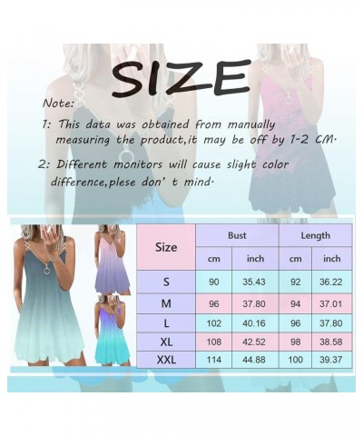 Womens Casual Summer Sleeveless Cut Out V Neck Party Dress Basic Spaghetti Straps Flowy Short Beach Sundress Tydkdres1-a2501-...