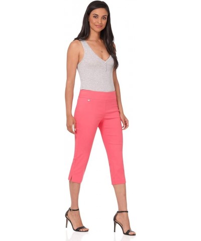 Women's Straight Leg Comfort Capri w/Tummy Control and Secret Pocket Papaya $23.50 Pants