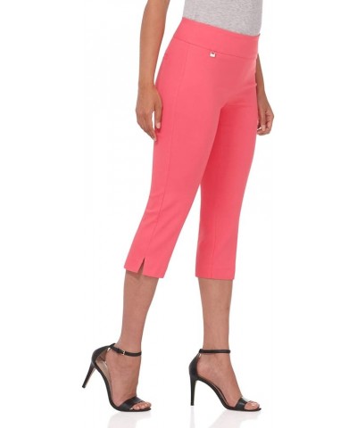 Women's Straight Leg Comfort Capri w/Tummy Control and Secret Pocket Papaya $23.50 Pants