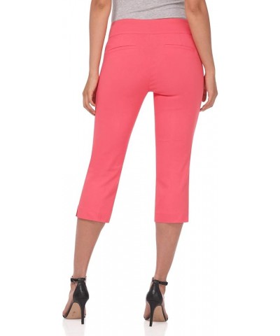 Women's Straight Leg Comfort Capri w/Tummy Control and Secret Pocket Papaya $23.50 Pants