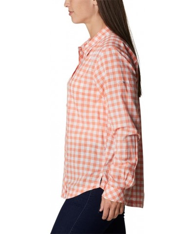 Women's Camp Henry Iii Ls Shirt Coral Reef Gingham $11.14 Blouses