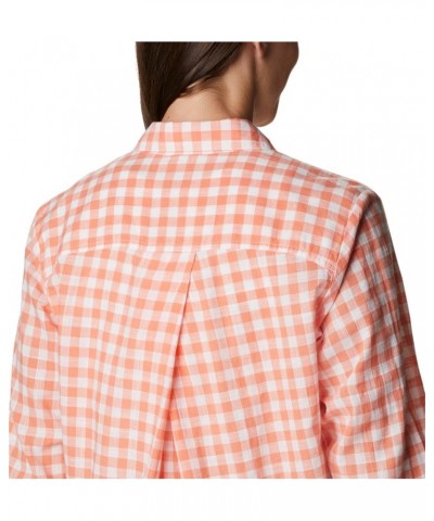 Women's Camp Henry Iii Ls Shirt Coral Reef Gingham $11.14 Blouses