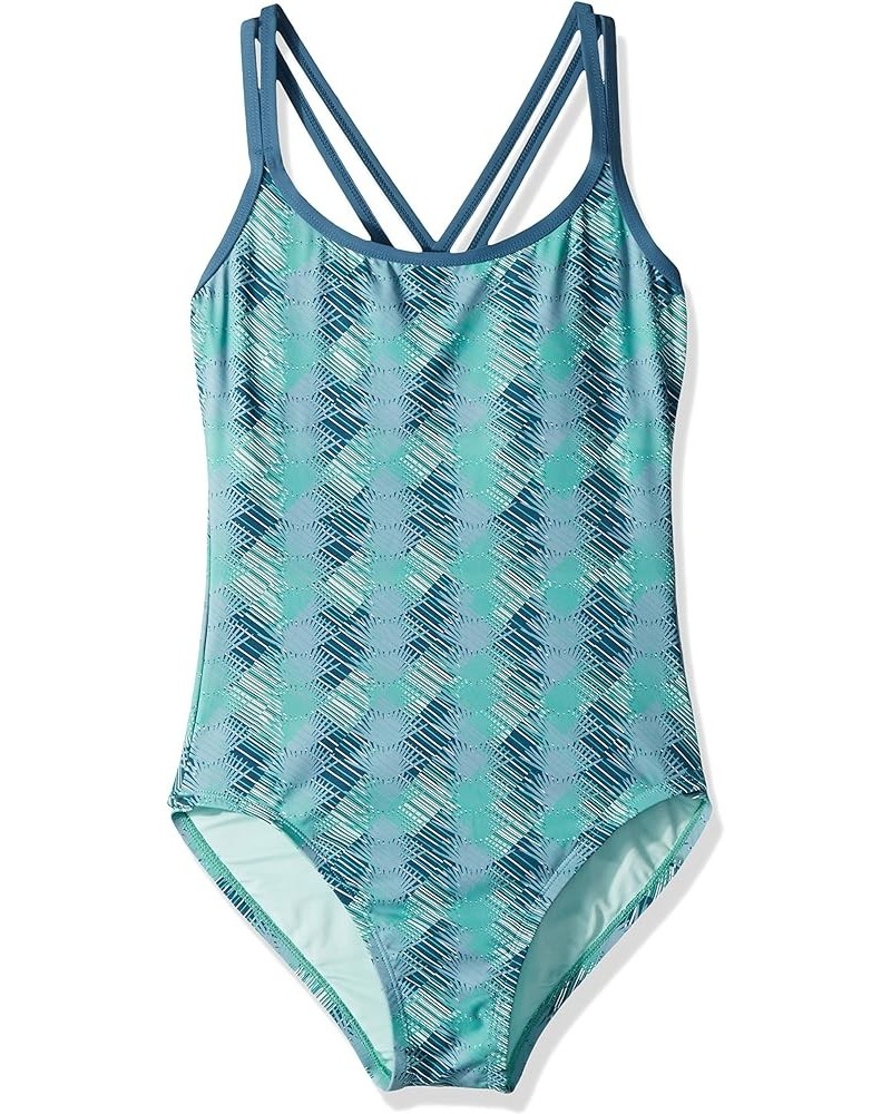 Women's Beacon Full One Piece Swimsuit Agave $21.74 Swimsuits