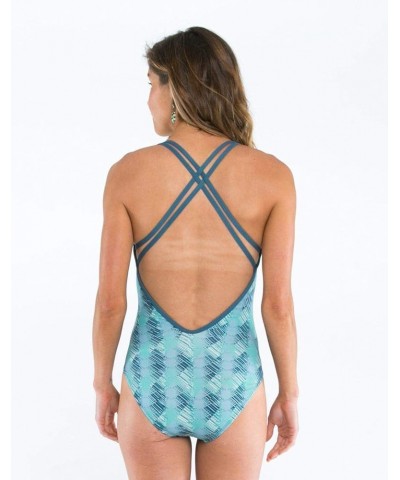 Women's Beacon Full One Piece Swimsuit Agave $21.74 Swimsuits