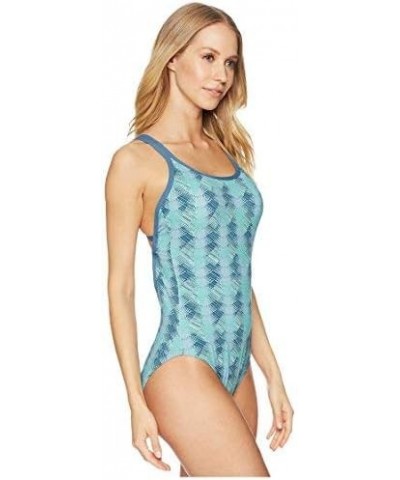 Women's Beacon Full One Piece Swimsuit Agave $21.74 Swimsuits