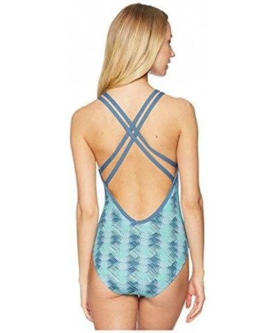 Women's Beacon Full One Piece Swimsuit Agave $21.74 Swimsuits