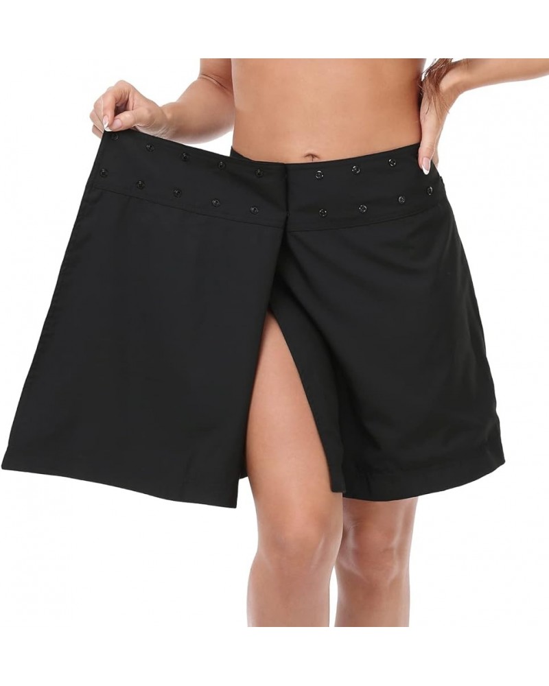 Reversible Wrap Skirts for Women Swim Coverup Hawaii Beach Length Cover Up Black $23.99 Swimsuits