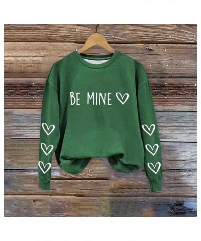 Women's Valentine's Day Sweatshirt Boho Sweater,Knit Tops,Ugly Sweater Christmas,Christmas Clothes For Women A2-green $6.11 S...