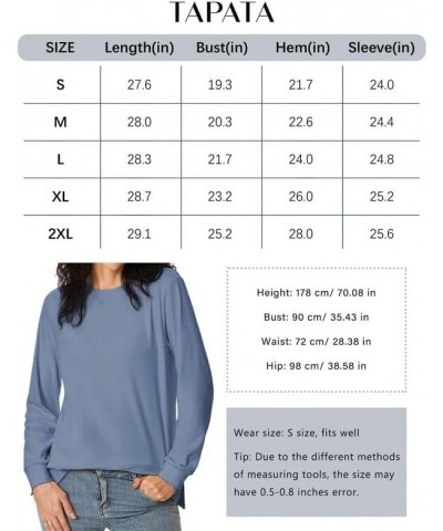 Womens Fleece Pullover Sweatshirt Loose Fit Crew Neck Sweatshirt Casual Sweatshirts Cozy Long Sleeve Shirt Blue $7.72 Hoodies...