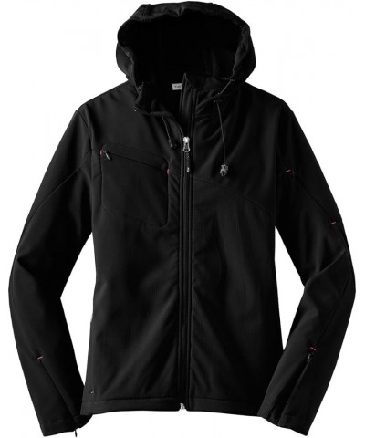 Women's Textured Soft Shell Jacket Black/Engine Red $29.67 Jackets