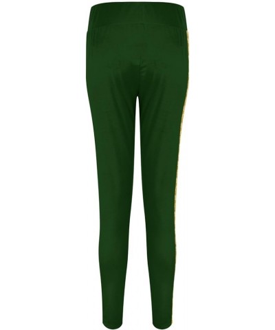 Mardi Gras Pants for Women Women's Mardi Leggings Stretchy Graphic Printed Fancy Sports Leggings for Women Trendy Green $11.2...