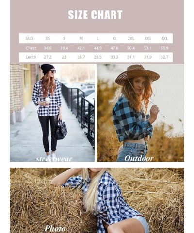 Women's Roll Up Sleeve Button Down Plaid Flannel Shirt Fitted Casual Tops M039 Red Grid $9.38 Blouses