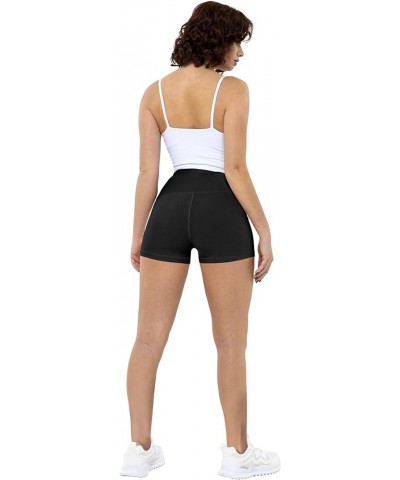 High Waisted Spandex Biker Shorts, Workout Booty Soft Yoga Shorts for Women 3 inch 4 Packs - Black*2/Camo Green/Camo Gray $8....