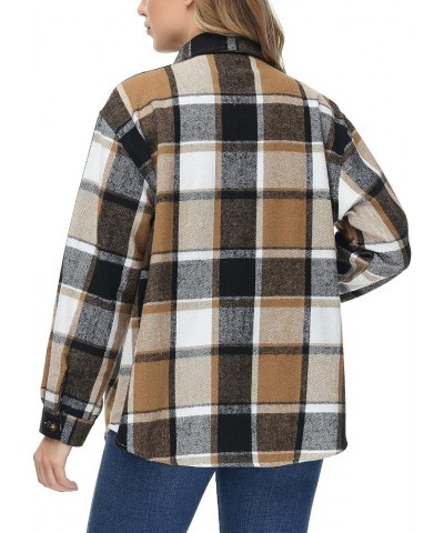 Women's Oversizes Plaid Shacket Jacket Casual Lapel Long Sleeve Button Down Plus Size Flannel Shirt (S-4X) Standard 11104 $16...