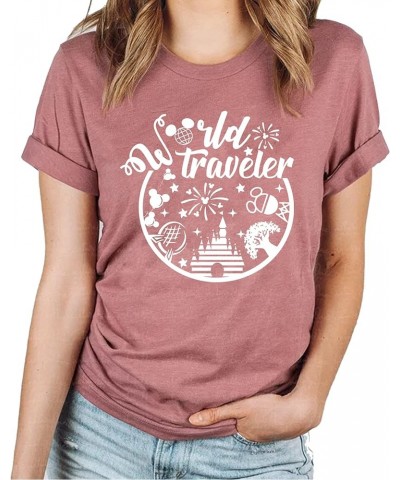 Orlando Theme Park World Traveler Shirt Unisex - T-Shirt, Tank Top Mauve $13.97 T-Shirts