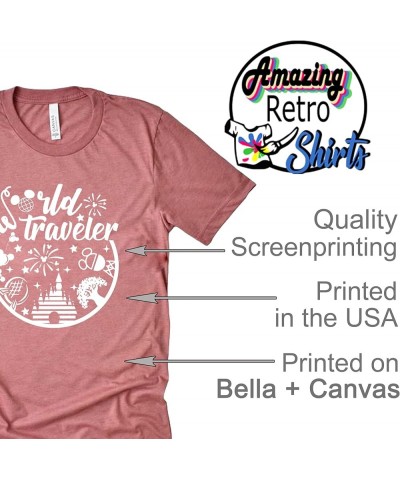 Orlando Theme Park World Traveler Shirt Unisex - T-Shirt, Tank Top Mauve $13.97 T-Shirts