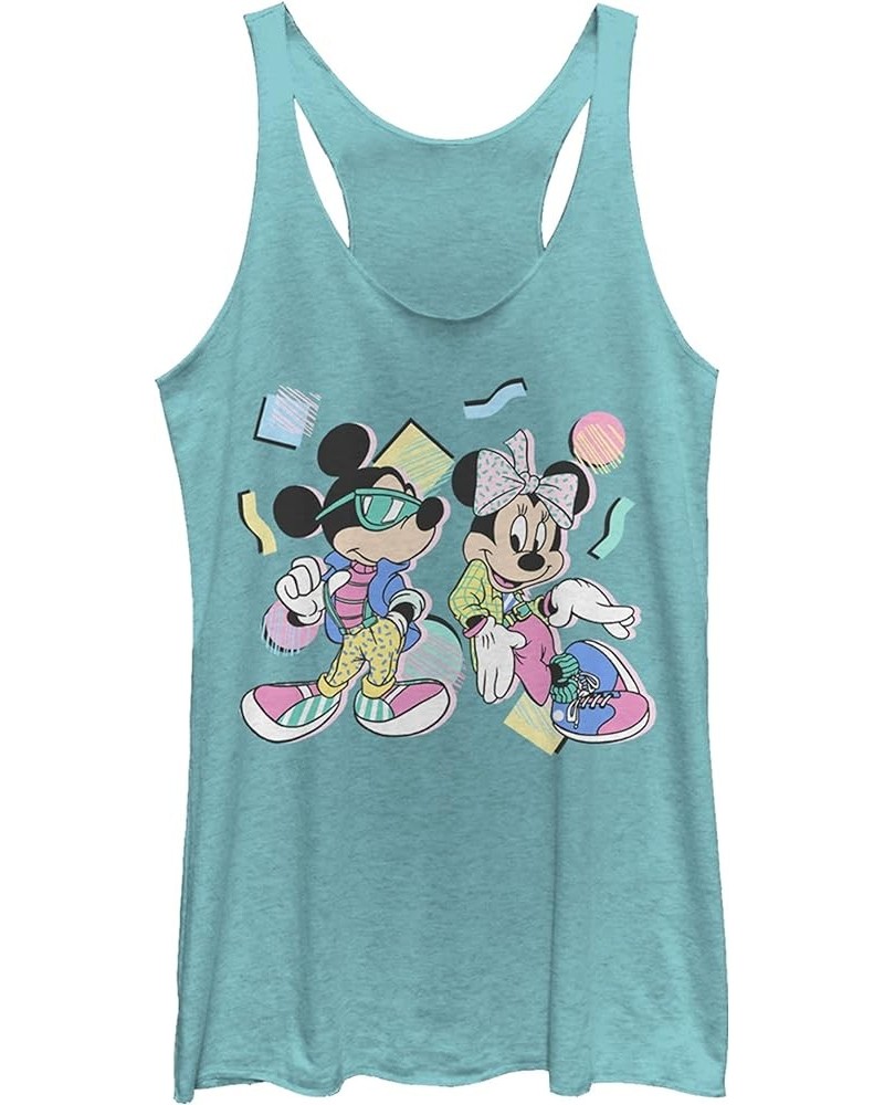 Women's 80s Minnie Mickey Tahi Blue $12.60 Blouses