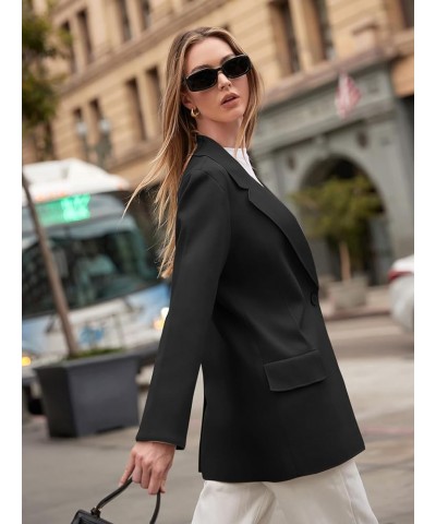 Women's Casual Long Sleeve Cardigan Button Down Open Front Knit Fall Winter Work Business Coat Black $24.90 Sweaters