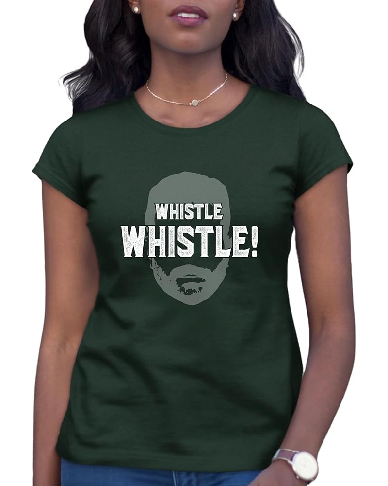 Whistle Funny Soccer Coach Mens Women Youth T-Shirt Women Forest Green $13.62 T-Shirts