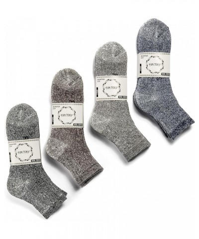 Merino Wool Ankle Hiking Socks For Men and Women - Arch Support and Cushioning - 6 Pairs Grey $13.18 Socks