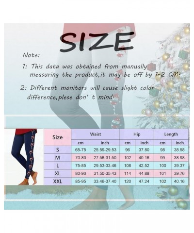 Women Christmas Tights Ultra Soft X-Mas Leggings High Waist Butt Lifting Graphic Skimpy Merry Christmas Yoga Gym Sexy Yellow-...