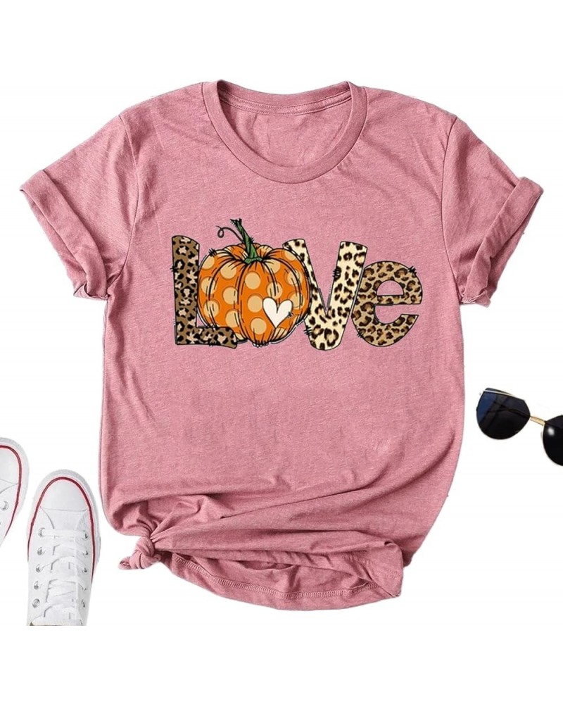 Halloween Costumes for Women Funny Pumpkin Printed Cute T Shirts Orange Graphic Tops Fall Tee Fashion Gift F-202pk $8.39 Others